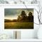 Designart - Beautiful Sunrise in the farm - Landscape Canvas Art Print